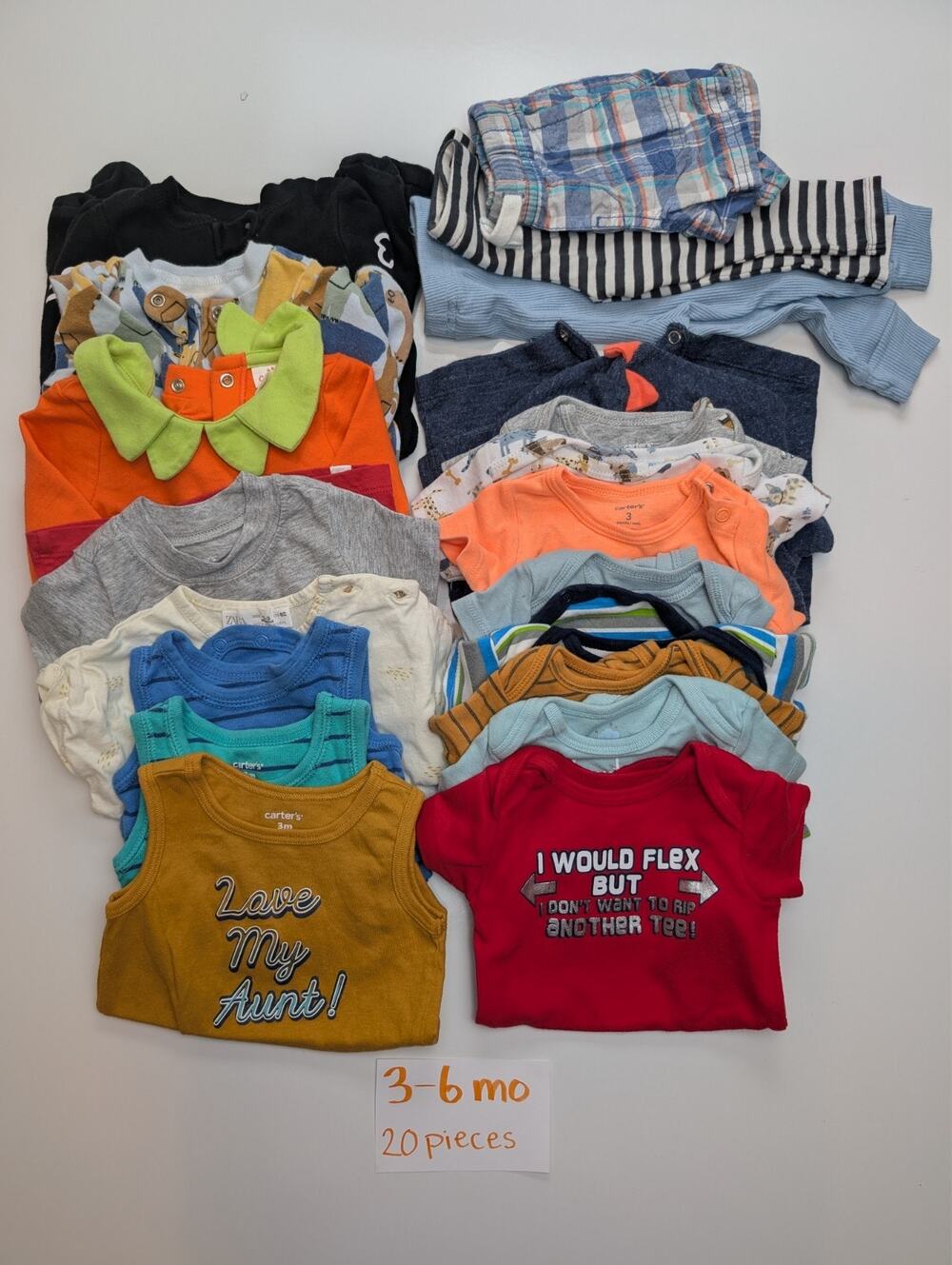 20 Pieces Baby Boy 6 Month Various Mixed Brands Halloween Pants Clothing Lot